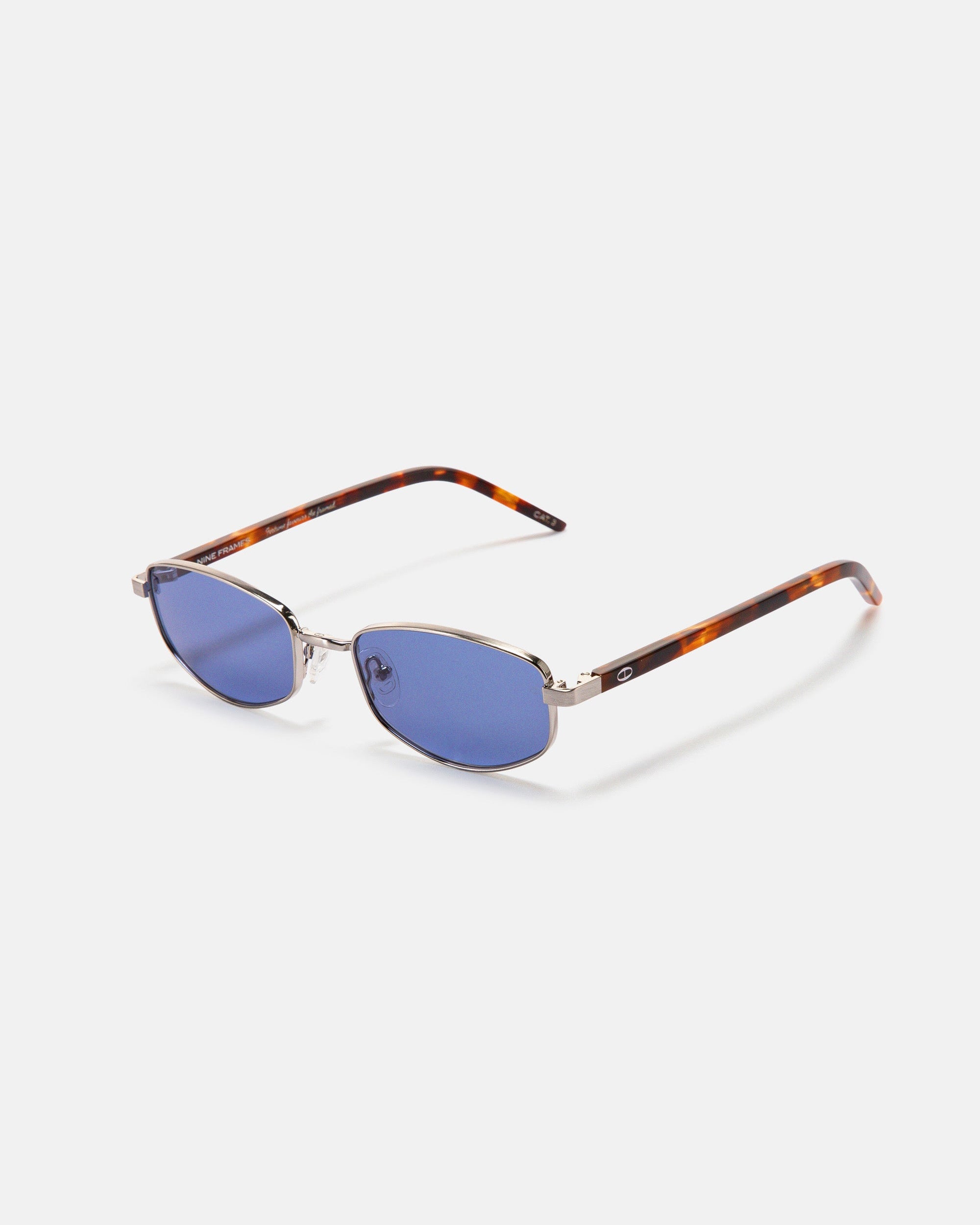 Nio / Tortoise Blue sunglasses - Nine Frames